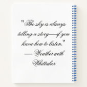 Backyard Meteorology Journal ノートブック (裏面)