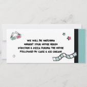 Backyard Movie Night, Any Age Birthday Party 招待状 (裏面)