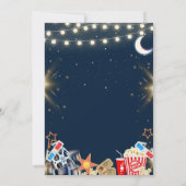 Backyard Movie Night Birthday 招待状 (裏面)