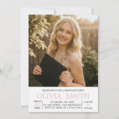 Backyard Pergola Photo Graduation Invite 招待状 (裏面)