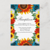 Backyard Summer Floral Reception エンクロージャーカード (正面)