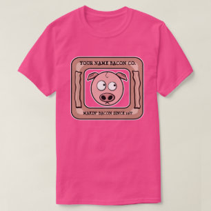 Baconカスタマイズ可能な(あなたの名前) CompanyのTシャツ Tシャツ