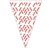 Baconパーティーすべて食べの誕生日 バンティングフラッグ (第3の旗)