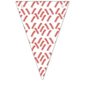 Baconパーティーすべて食べの誕生日 バンティングフラッグ (第2の旗)