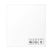 BaCoN周期表 ノートパッド (正面)