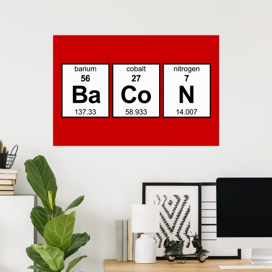 BaCoN周期表 ポスター (ホームオフィス)