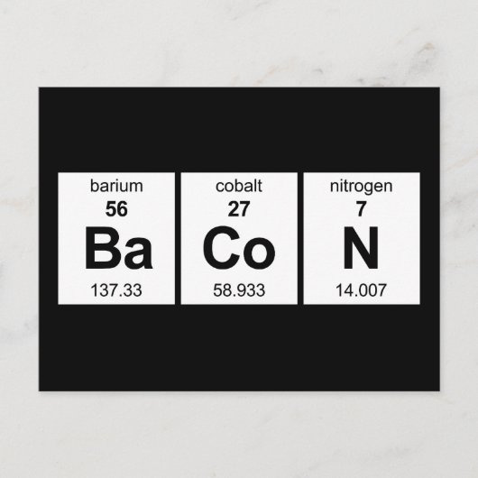BaCoN周期表 ポストカード (正面)