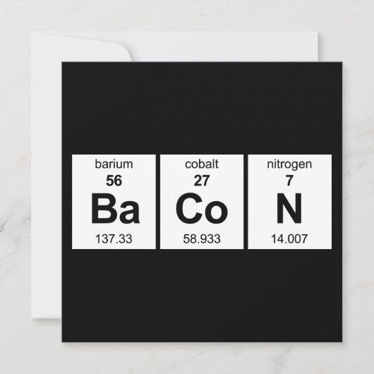 BaCoN周期表 招待状 (正面)