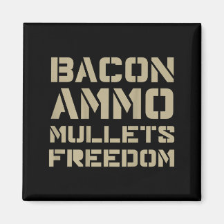 Bacon Ammo Mullets Dom (on Back)  マグネット
