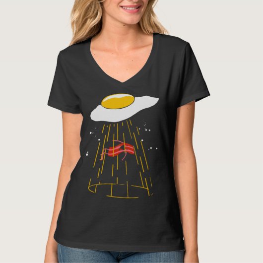 Bacon and Eggs  Alien Kids Egg Crispy Tシャツ (正面)