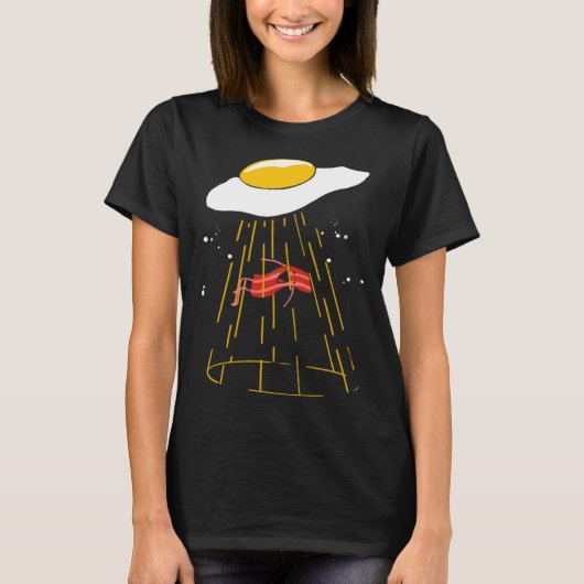 Bacon and Eggs  Alien Kids Egg Crispy Tシャツ (正面)