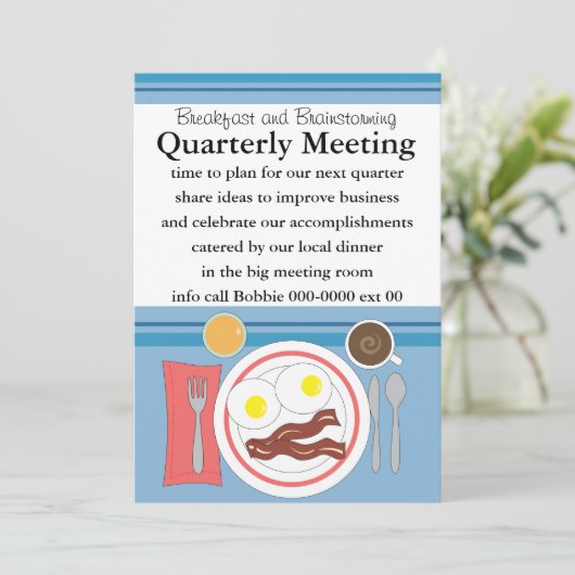 Bacon and Eggs All Business 招待状 (スタンド正面)