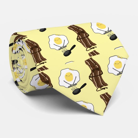 Bacon and eggs Necktie ネクタイ (ロール)