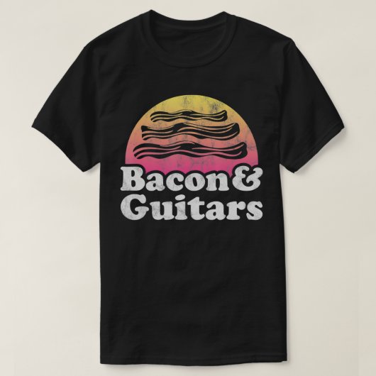 Bacon and s or christmas tree bacon  tシャツ (デザイン正面)