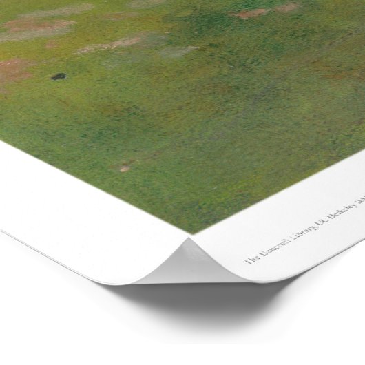 Bacon Art and Library建物、UC Berkeley (1237) ポスター (角)