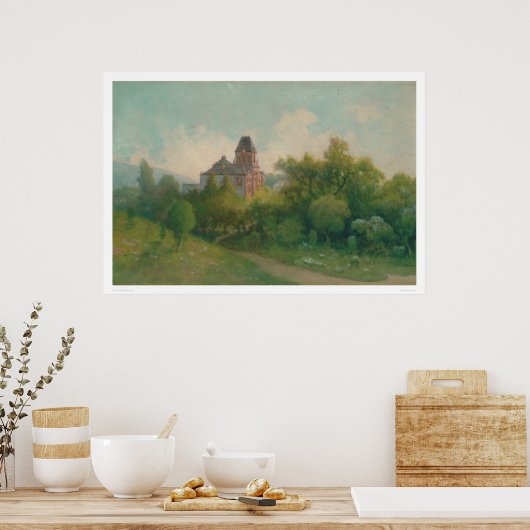 Bacon Art and Library建物、UC Berkeley (1237) ポスター (キッチン)