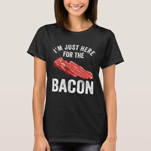 Bacon   Bacon Apparel Pig Pork Humor Men Women Tシャツ (正面)