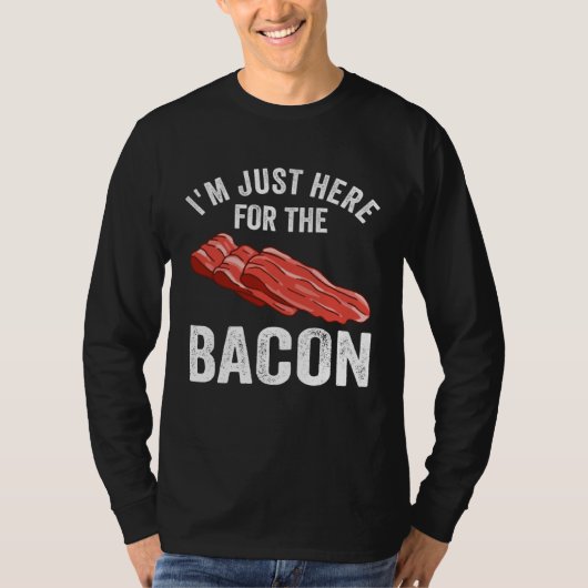 Bacon   Bacon Apparel Pig Pork Humor Men Women Tシャツ (正面)