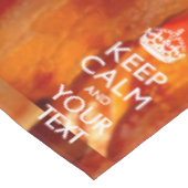 Bacon Calm保とYour Text テーブルクロス (アングル)