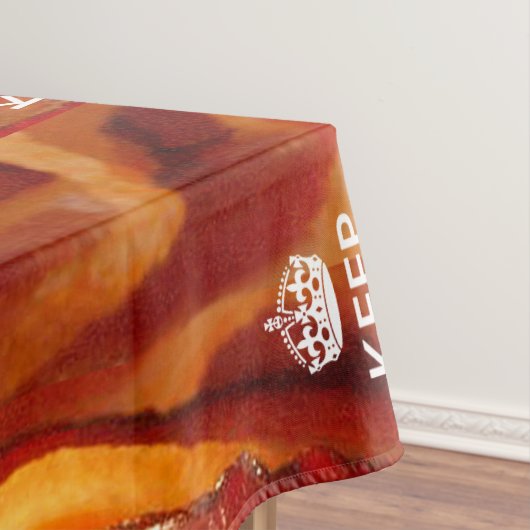 Bacon Calm保とYour Text テーブルクロス (インサイチュ)