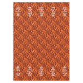 Bacon Calm保とYour Text テーブルクロス (正面)