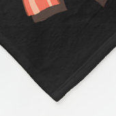 Bacon Christmas Tree Egg Top Shirt _ Funny Rk Love フリースブランケット (角)