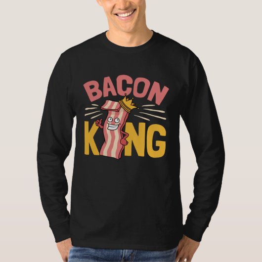 Bacon  Enthusiast Love Bacon Food Men Boys Tシャツ (正面)