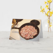 「Bacon for Haluski」誕生日カード カード (黄色い花)