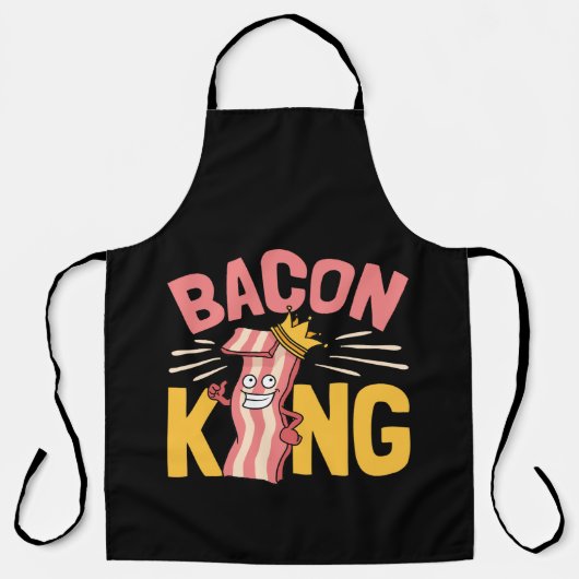 Bacon King Lover Men エプロン (正面)
