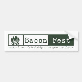 BaconFestのバンパーステッカー バンパーステッカー