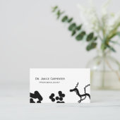 Bacteria Medical Micro Black & White名刺 名刺 (スタンド正面)