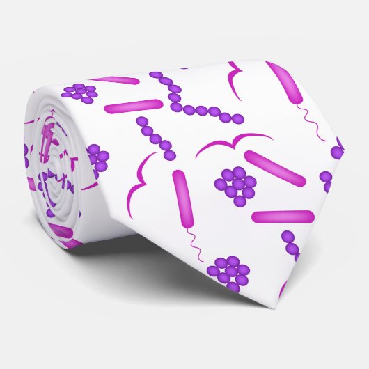 Bacteria Under The Microscope ネクタイ (ロール)