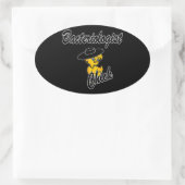 Bacteriologistのひよこ#4 楕円形シール (バッグ)