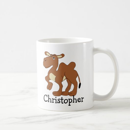 Bactrian Camel Design Personalised コーヒーマグカップ (右)