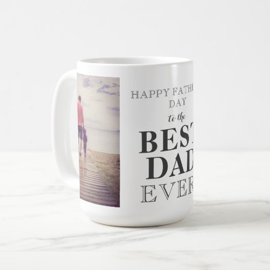 Bad 最高の Ever Father's Day 2写真 コーヒーマグカップ (正面左)