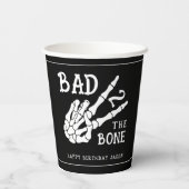 Bad 2 the Bone スケルトン 2歳の誕生日パーティー 紙コップ (裏面)