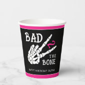 Bad 2 the Bone スケルトン 2歳の誕生日パーティー 紙コップ (正面)
