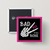 Bad 2 the Bone スケルトン 2歳の誕生日パーティー 缶バッジ (正面&裏面)