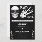 Bad 2 the Bone Skeleton 2nd Birthday Party 招待状 (正面)