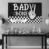 Bad 2 the Bone Skeleton 2nd Birthday Party 横断幕