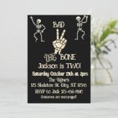 Bad 2 the bone skeleton birthday party 招待状 (スタンド正面)