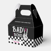 Bad 2 the Bone Skeleton Pink 2nd Birthday Party フェイバーボックス (正面サイド)