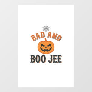 Bad And Boo Jee ハロウィン パンプキン グラフィック_1 ウィンドウサイン