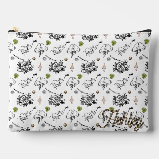 Bad and Boo-jee “I Am the Storm” Gothic アクセサリーポーチ (正面)