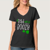 Bad and Boozy St Patricks Day party Drinking St Pa Tシャツ (正面)