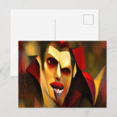 Bad Art #4: Vampire風変わり Postages ポストカード (正面/裏面)