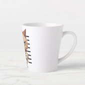 Bad Attitation Cat Mugshot おもしろい - Felineデザイン カフェラテマグ (右)