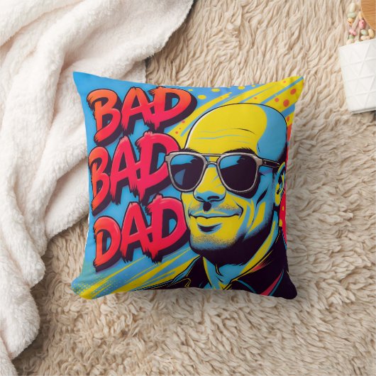 Bad bad dad  クッション (ブランケット)