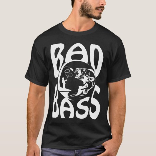 Bad Bass SVGカスタムカラー Tシャツ (正面)