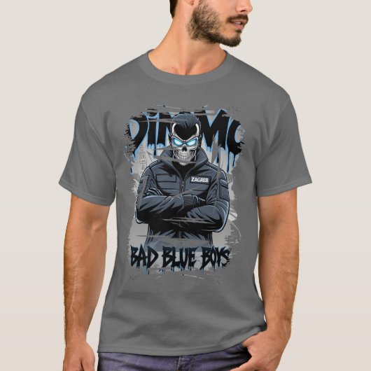 Bad Blue Boys Kit for Dinamo Zagreb Fans Tシャツ (正面)